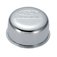 For Ford Motorsport Valve Cover Breather Twist-on Round Steel Chrome For Ford Racing Logo Each