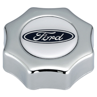 For Ford Motorsport Oil Fill Cap Screw-in Aluminium Polished For Ford Oval Logo Each