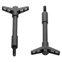 For Ford Motorsport Valve Cover Wing Bolts Black For Ford Oval Logo 1/4 in.-20 Thread Set of 4