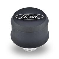Ford Performance Parts Breather Push-in Aluminium Black for Ford Logo Each