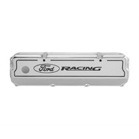 Ford Performance Parts Valve Covers Tall Cast Aluminium Polished for Ford Racing Logo for Ford Cleveland Modified Pair