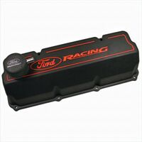 Ford Performance Parts Valve Covers Tall Cast Aluminium Black for Ford Racing Logo for Ford 351C 351M 400 Pair
