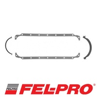 Fel-Pro Rubber Coated Fibre Oil Pan Gasket Set SB Chrysler 273-318-340-360 & R Block 1971-1990 FE1807