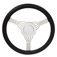 Flaming River Steering Wheel Banjo Steering Wheel Black Horn Included 
