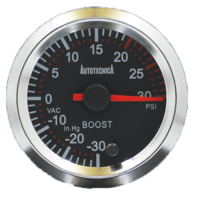 Autotecnica boost gauge 52mm black for Ford Ranger PX P5AT 3.2 DI 