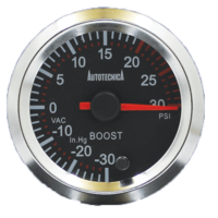 Autotecnica boost gauge 52mm black for Ford Ranger PX P4AT 2.2 DI 
