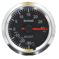 Autotecnica boost gauge 52mm black for Ford Ranger PX P4AT 2.2 DI 