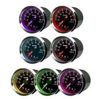 Autotecnica Electronic Analog Volt Gauge Black Face 7 Colour 52mm G6147G7