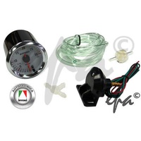 Autotecnica Electronic Analog Diesel Turbo Boost Gauge White Face 52mm 7 Colour G6148G7WD