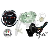 Autotecnica Electronic Analog EGT Pyro Gauge Black Face 7 Colour 52mm G6149G7