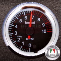 Autotecnica Electronic Analog Tachometer Gauge BLack Face 7 Colour 52mm G8023G7