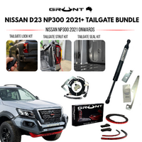 Grunt 4x4 Tailgate Lock + Strut + Seal Bundle - Nissan Navara D23 NP300 2021+