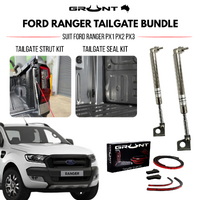 Grunt 4x4 Tailgate Strut + Seal Bundle - Ford Ranger PX/PX2/PX3 EZI-DOWN
