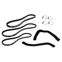 Gates radiator hose & fan belt kit for Nissan Patrol GU 2.8 RD28ETI 1998-2000 GE4WDKIT-2