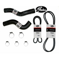 Gates radiator hose & fan belt kit for Nissan Patrol GU 4.2 TD42 Diesel 1999-2002 GE4WDKIT-3