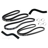 Gates radiator hose & fan belt kit for Toyota Landcruiser 60 Series 4.0 2H Diesel 1980-1990 GE4WDKIT-9