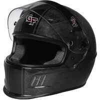 G-Force Helmet Rift Carbon Full Face Composite Shell Fiber Pattern TrackPAT Liner Black Snell SA2020 Large Each