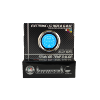 Autotecnica Oil Temperature Electronic LCD Digital Gauge Black 7 Colour 52mm GLCOT