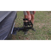Grunt 4x4 Heavy Duty Foldable Tow Hitch Step Black GNT-THS
