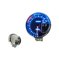 3ÔÇÖ3/4 TACHO BLUE LIGHTING SHIFT  INCLUDES INTERNAL SHIFT LIGHT CHROME RIM