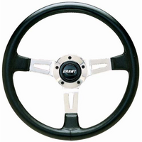 Grant 14" Collector's Edition Steering Wheel  Black Leather Grip. 3-3/4" Dish