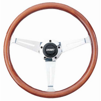 Grant 14.5" Collector's Edition Steering Wheel  Mahogany Wood Grip. 3" Dish