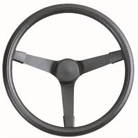 Grant 14-3/4" Nascar Style Steering Wheel Black 3 Spoke, Black Foam Grip. 4" Dish