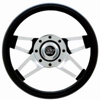 Grant Challenger 13-1/2 DIA 3-1/2 DISH - Chrome Spokes