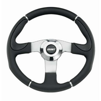 Grant 13.5" Club Sport Steering Wheel Black Leather Grip. 3-1/2" Dish