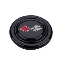 Grant Black Horn Button Suit Signature Series Steering Wheels With Corvette Flags