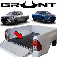 Grunt 4x4 rubber checker plate ute tray mat for Toyota Hilux Extra Cab 2015-2020