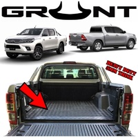 Grunt 4x4 Rubber Checker Plate Ute Tray Mat for Toyota Hilux Dual Cab 2015-2021 WITH TUB LINER