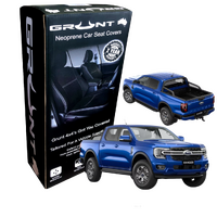 Grunt 4x4 neoprene car seat covers Full Set for Next Gen Ford Ranger XL, XLS, XLT  P703