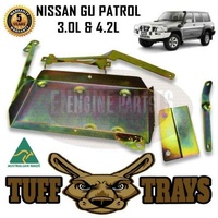 Dual Battery Tray for Nissan Patrol GU 3L 4.2L Diesel Tdi 4x4 Heavy Duty Tuff Trays