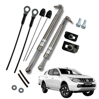 Grunt 4x4 stainless steel tailgate strut assist system for Mitsubishi Triton MQ 2015 - 2019