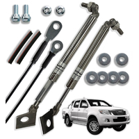 Grunt 4x4 SR5 KUN26 tailgate strut assist stainless steel for Toyota Hilux 2005-2015 (Single Handle) GUDS-TH05SR5SS