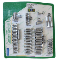 Gardener-Westcott Polished S/S Hex Engine Dress Up Kit Suit BB Chev With Headers & Bowtie Logo