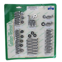 Gardener-Westcott Chrome Hex Engine Dress Up Kit Suit SB for Ford 289-302 Windsor With Headers & for Ford Oval Logo