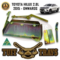 Tuff Trays Dual Battery Tray for Toyota Hilux GUN123 126 136 156 2.8L 2015 On