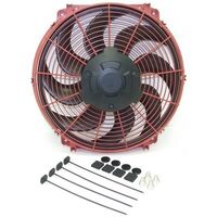 Hayden Electric Fan Single 16 in. Diameter Puller 1 500 cfm Red Shroud Plastic Each