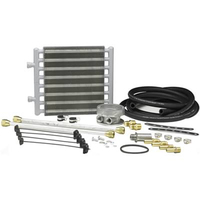 Hayden Fluid Cooler Engine Tube Fin Natural 10 in. x 12.25 in. x 0.75 in. 3/8 in. Inlet Outlet Each