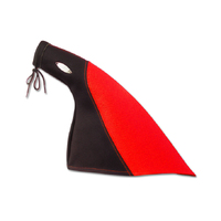 Autotecnica Universal Genuine Leather Handbrake Lever Cover Red/Black HBC2R