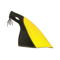 Autotecnica Universal Genuine Leather Handbrake Lever Cover Yellow/Black HBC2Y