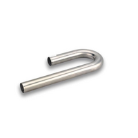 Hooker Mandrel J-Bend 2-3/8" Tube, 18 Gauge Mild Steel, 180° Bend, Leg Length 6" & 15"