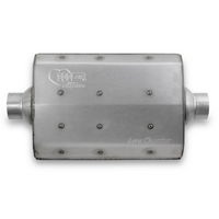 Hooker Aero Chamber Muffler 2-1/2" with Center Inlet & Outlet