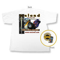Weiand T-Shirt Hanes Beefy Retro Cotton White Men's Large Each
