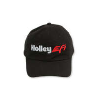 Holley Hat Ball Cap Style Black EFI Logo Snap Closure Medium - Large HL10019HOL