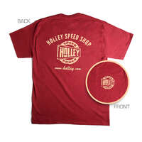 Holley T-Shirt Hanes Beefy Short Sleeve Cotton Red Speed Shop Men's Large HL10024-LGHOL