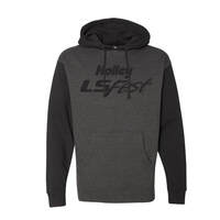 Holley Hoodie Pullover LS Fest Cotton Men's 2XL Black/Gray HL10177-2XHOL