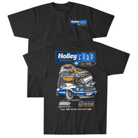 Holley T-Shirt for Ford Fest Main Event Heather Graphite Men's Small HL10238-SMHOL